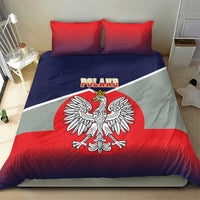 Poland Coat of Arms Bedding Set A white and Crowned Eagle