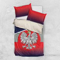 Poland Coat of Arms Bedding Set A white and Crowned Eagle