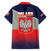 Poland Coat of Arms Family Matching Off Shoulder Maxi Dress and Hawaiian Shirt A white and Crowned Eagle