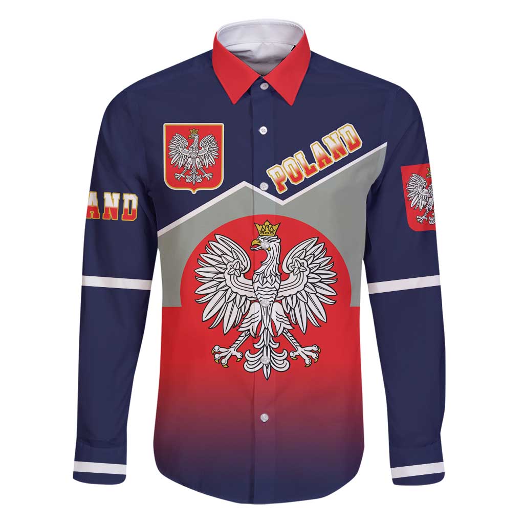 Poland Coat of Arms Family Matching Puletasi and Hawaiian Shirt A white and Crowned Eagle