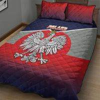 Poland Coat of Arms Quilt Bed Set A white and Crowned Eagle LT17 - Wonder Print Shop