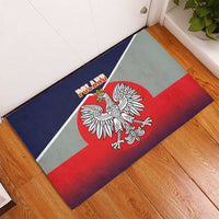 Poland Coat of Arms Rubber Doormat A white and Crowned Eagle LT17 - Wonder Print Shop