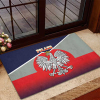 Poland Coat of Arms Rubber Doormat A white and Crowned Eagle LT17 - Wonder Print Shop