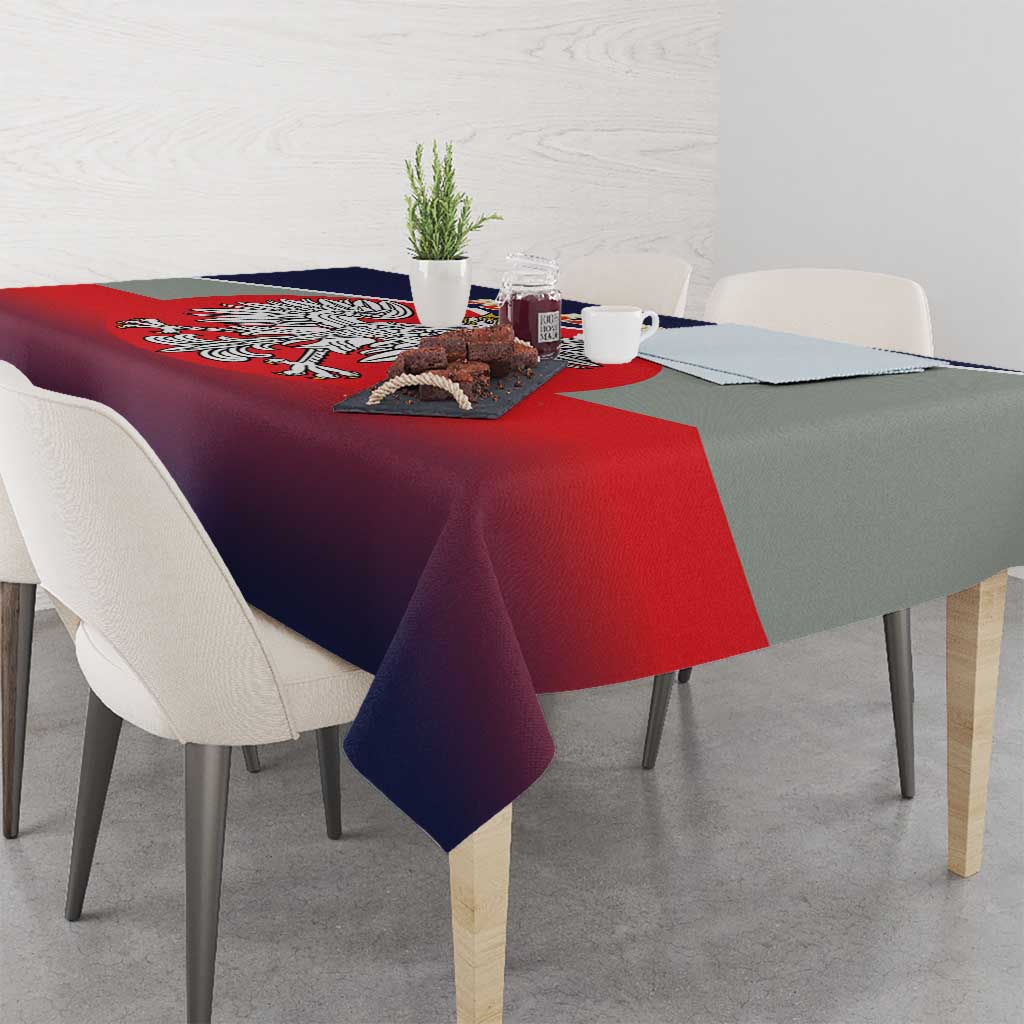 Poland Coat of Arms Tablecloth A white and Crowned Eagle LT17 - Wonder Print Shop
