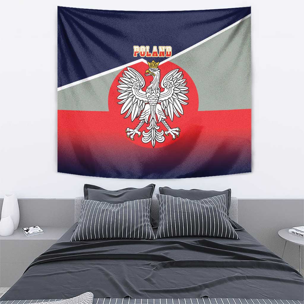 Poland Coat of Arms Tapestry A white and Crowned Eagle LT17 - Wonder Print Shop