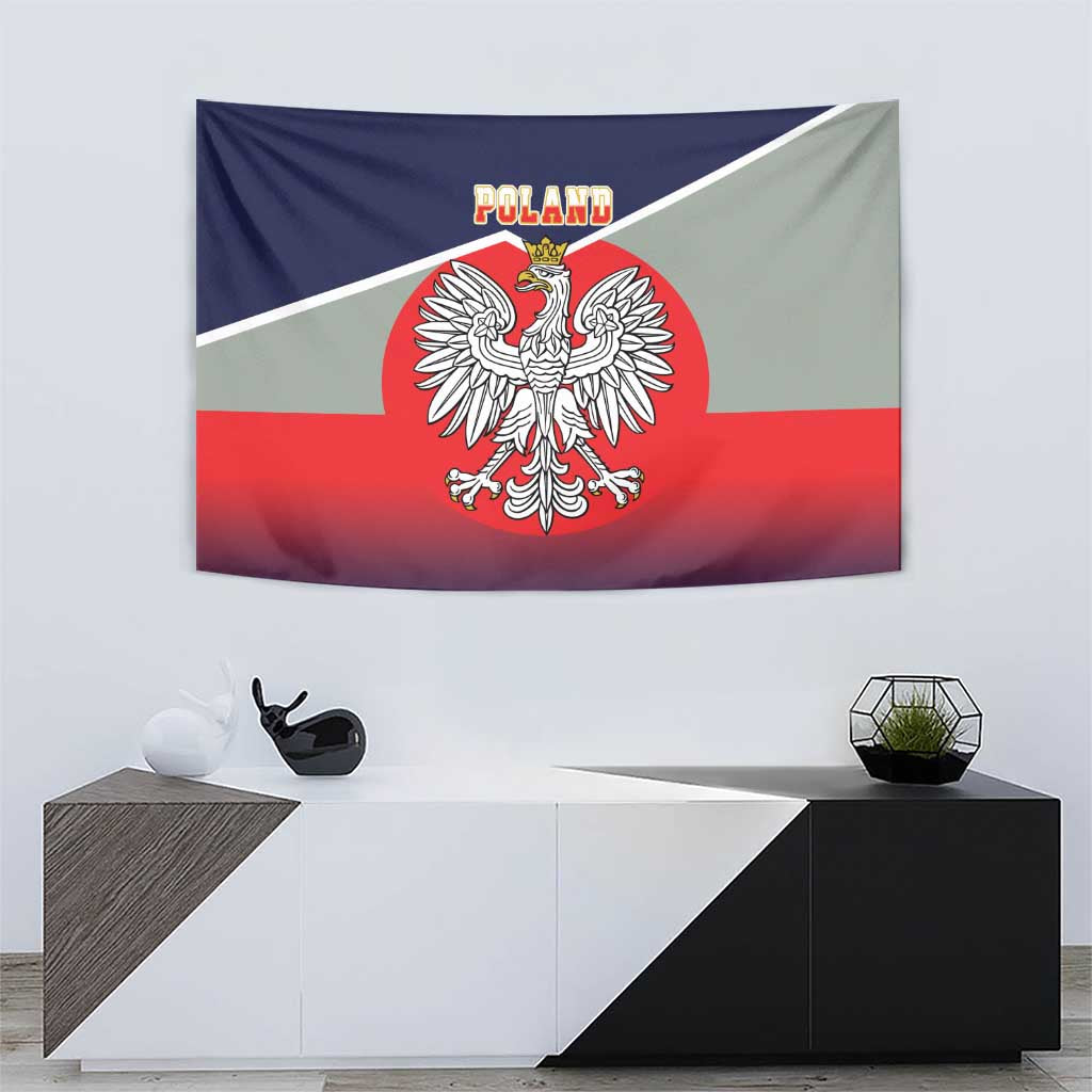 Poland Coat of Arms Tapestry A white and Crowned Eagle LT17 - Wonder Print Shop