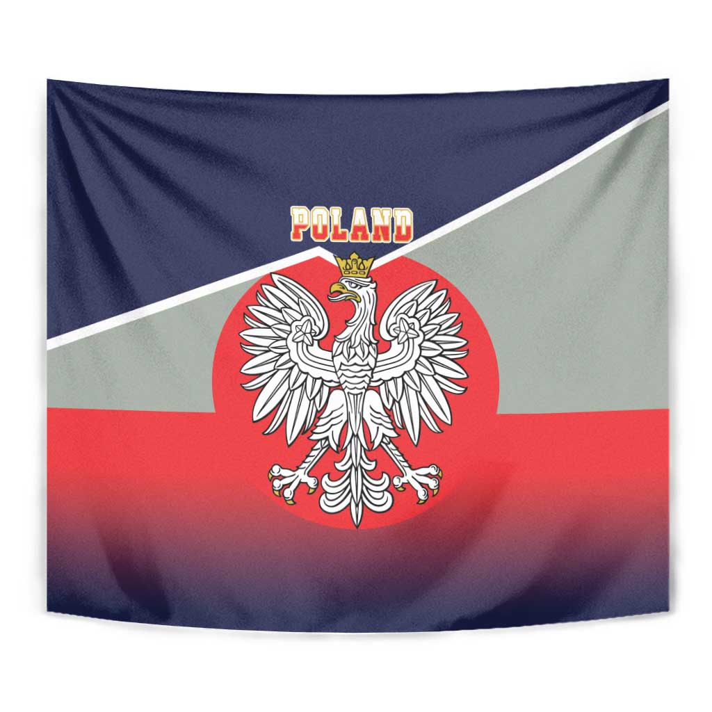 Poland Coat of Arms Tapestry A white and Crowned Eagle LT17 - Wonder Print Shop