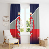 Poland Coat of Arms Window Curtain A white and Crowned Eagle LT17 - Wonder Print Shop
