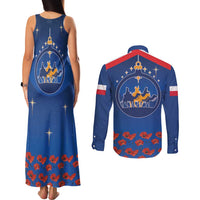 Poland Epiphany Couples Matching Tank Maxi Dress and Long Sleeve Button Shirt The Three Kings Day - Trzech Kroli