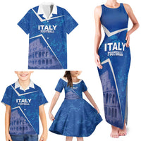 Custom Italy Football Family Matching Tank Maxi Dress and Hawaiian Shirt With Colosseum - Wonder Print Shop