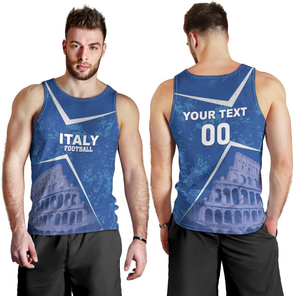 Custom Italy Football Men Tank Top With Colosseum - Wonder Print Shop
