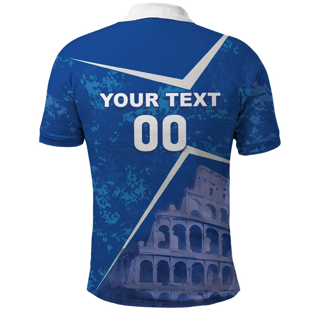 Custom Italy Football Polo Shirt With Colosseum - Wonder Print Shop