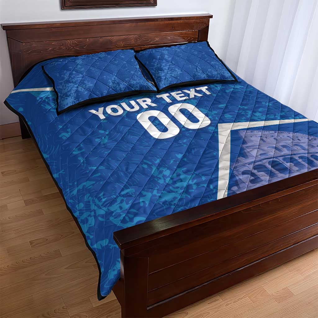 Custom Italy Football Quilt Bed Set With Colosseum - Wonder Print Shop