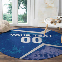 Custom Italy Football Round Carpet With Colosseum