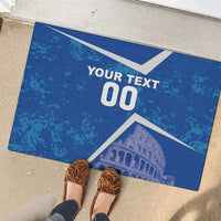 Custom Italy Football Rubber Doormat With Colosseum - Wonder Print Shop