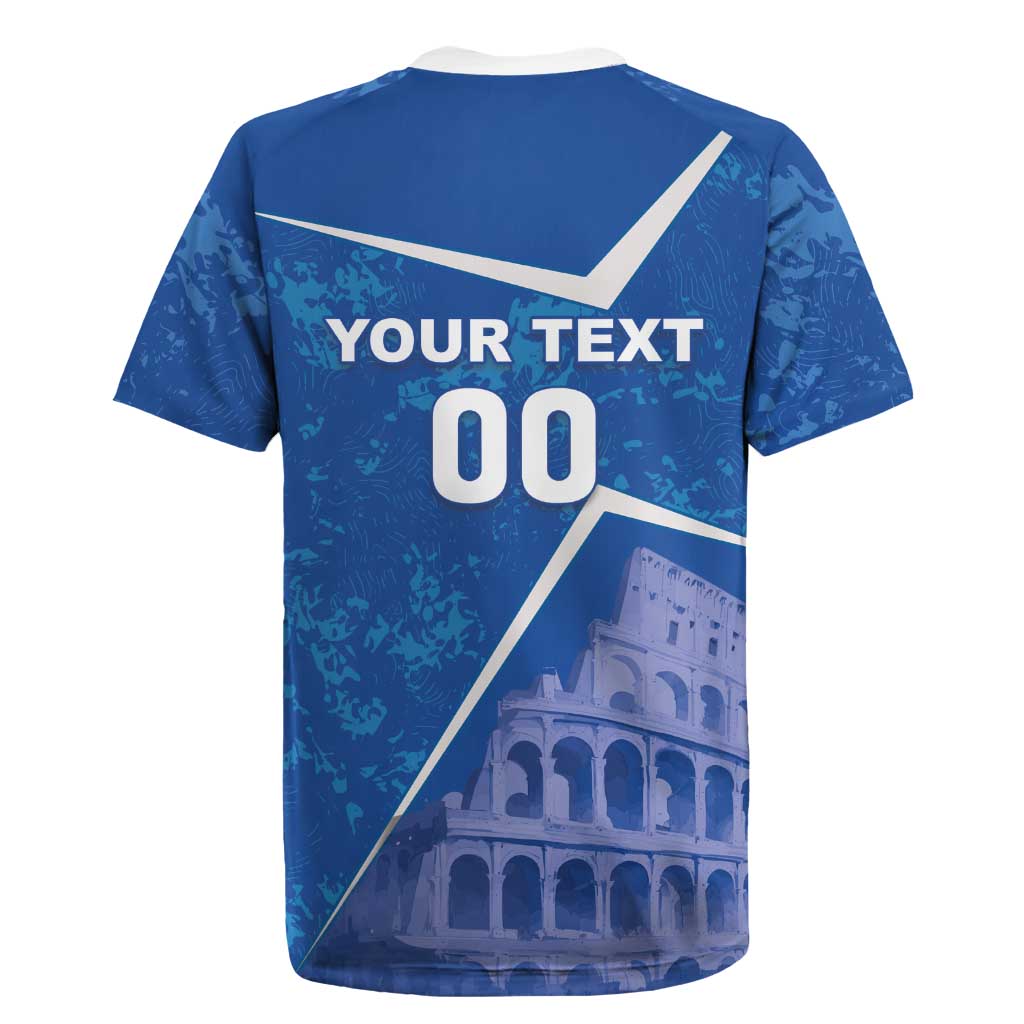 Custom Italy Football Rugby Jersey With Colosseum - Wonder Print Shop