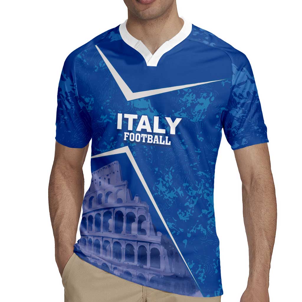 Custom Italy Football Rugby Jersey With Colosseum - Wonder Print Shop