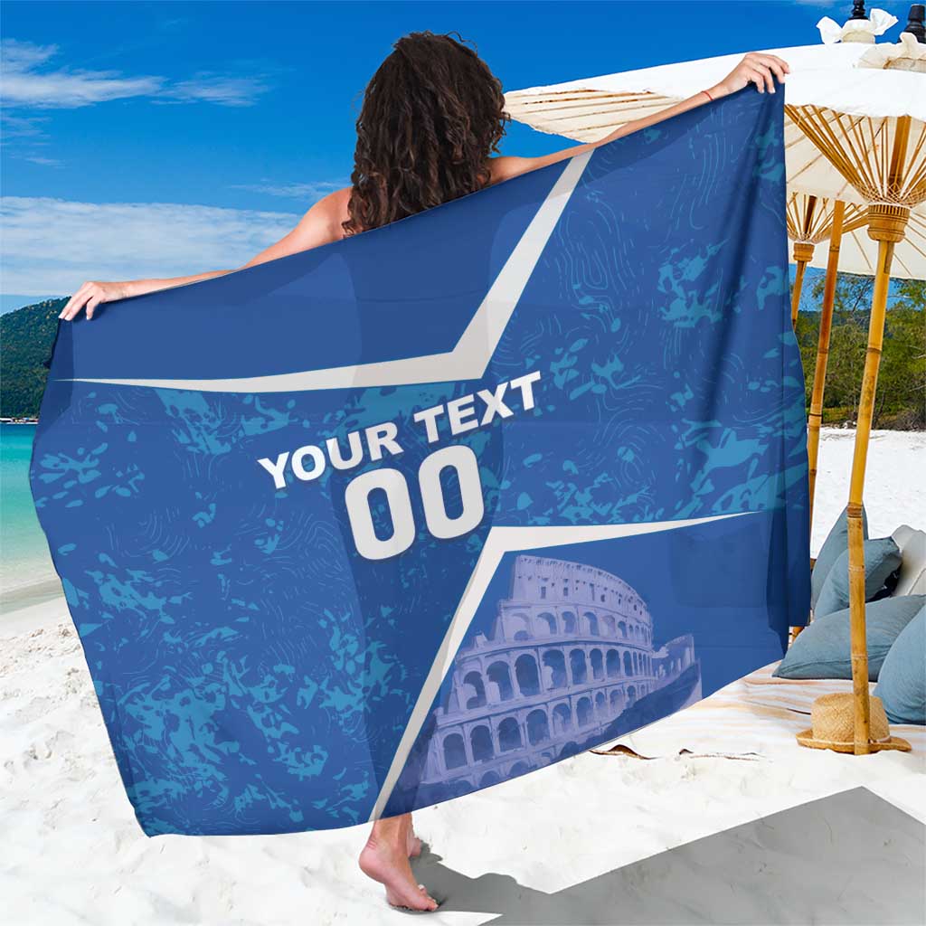 Custom Italy Football Sarong With Colosseum - Wonder Print Shop