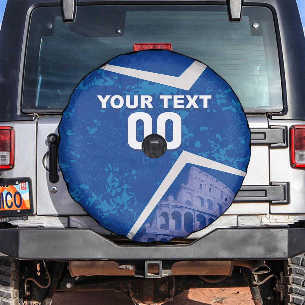 Custom Italy Football Spare Tire Cover With Colosseum - Wonder Print Shop