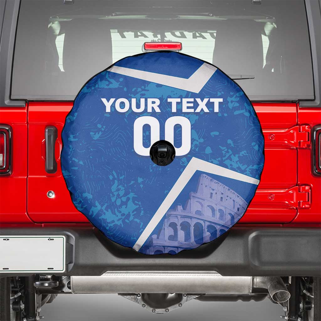 Custom Italy Football Spare Tire Cover With Colosseum - Wonder Print Shop