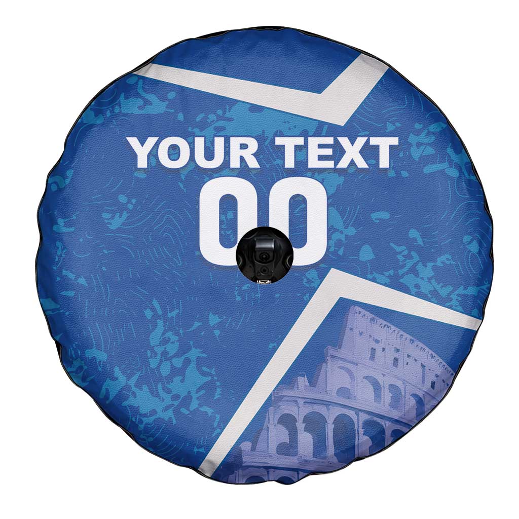 Custom Italy Football Spare Tire Cover With Colosseum - Wonder Print Shop
