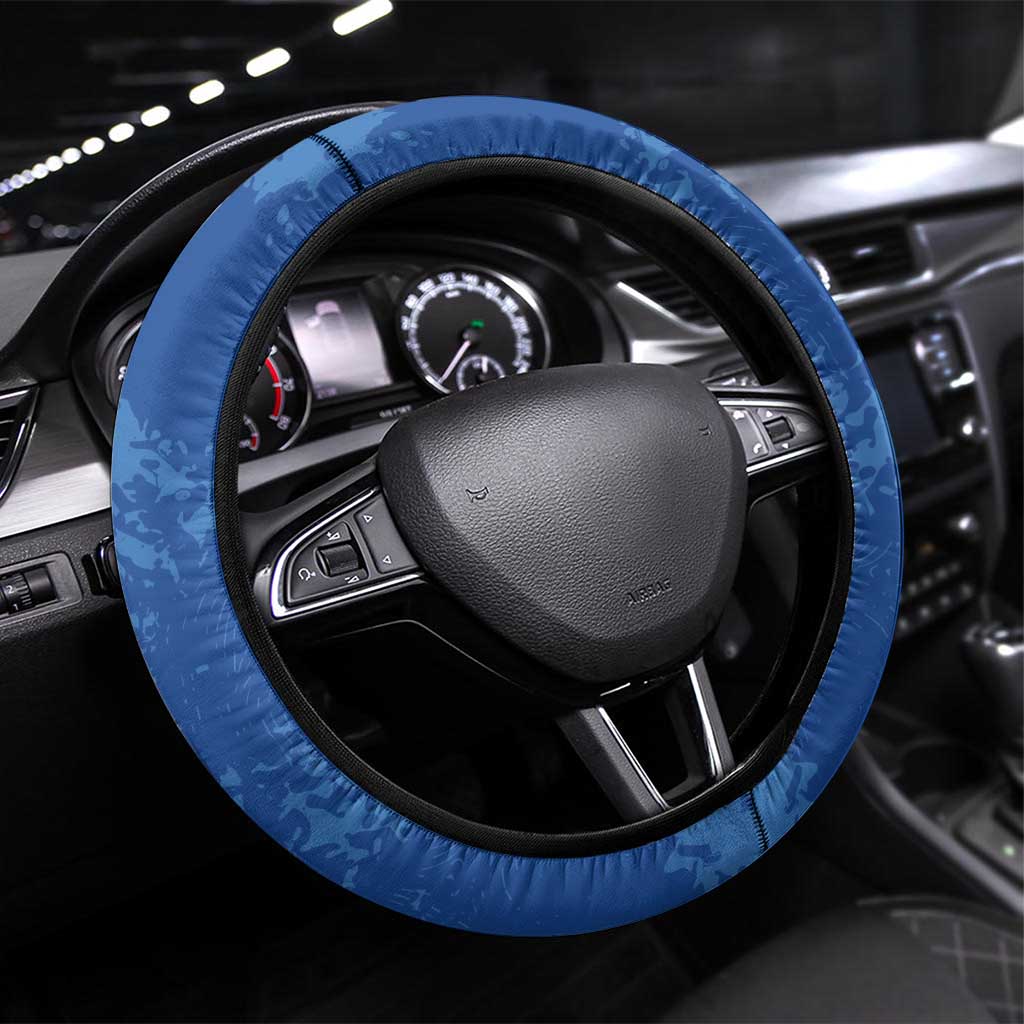 Custom Italy Football Steering Wheel Cover With Colosseum - Wonder Print Shop