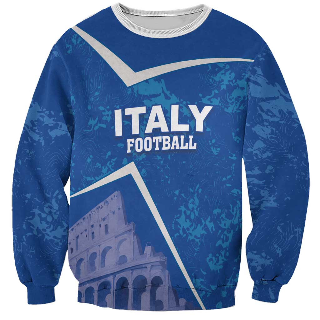 Custom Italy Football Sweatshirt With Colosseum - Wonder Print Shop