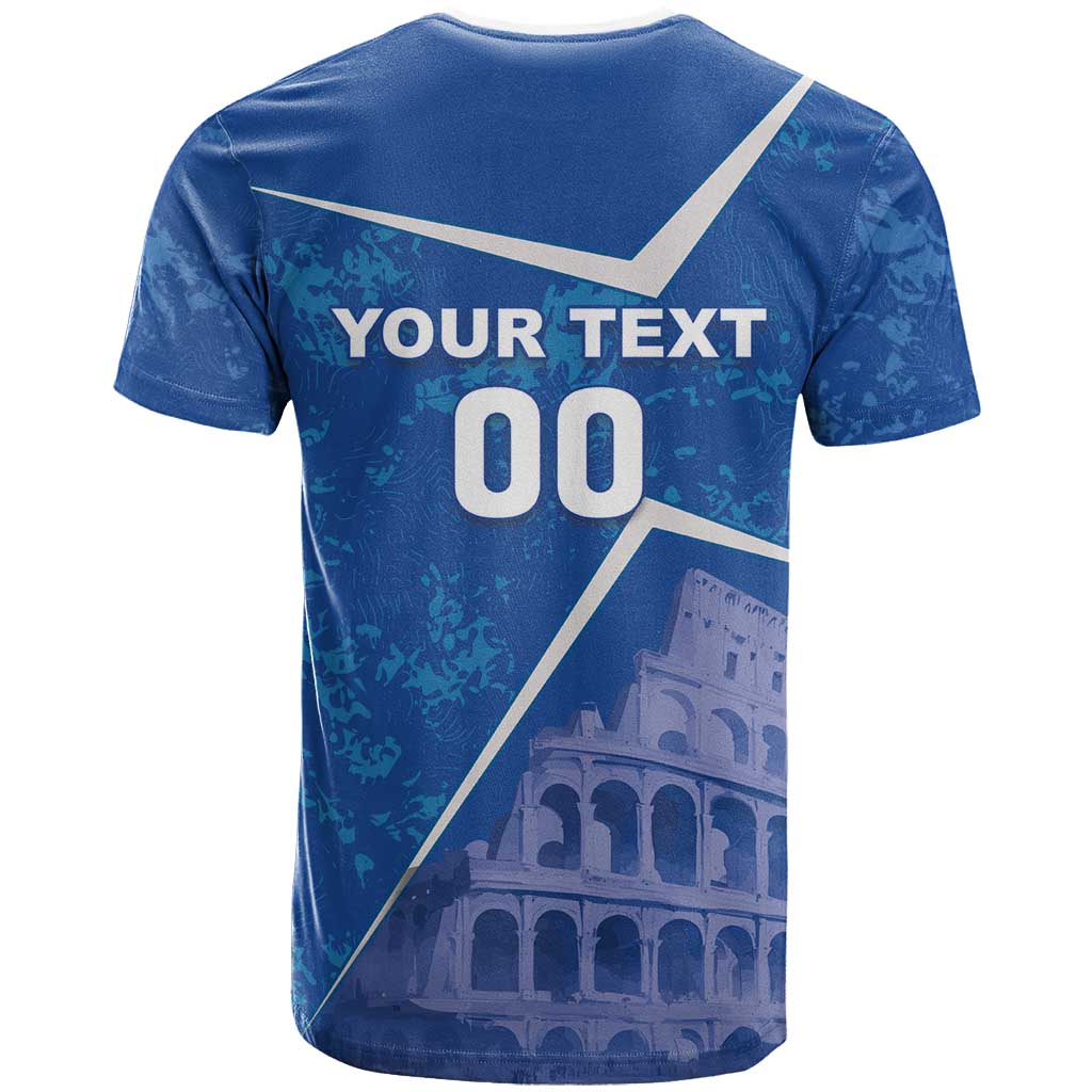 Custom Italy Football T Shirt With Colosseum - Wonder Print Shop