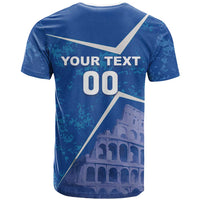 Custom Italy Football T Shirt With Colosseum - Wonder Print Shop