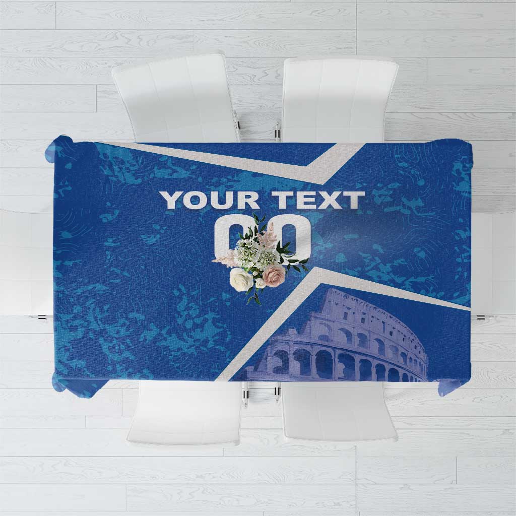 Custom Italy Football Tablecloth With Colosseum - Wonder Print Shop
