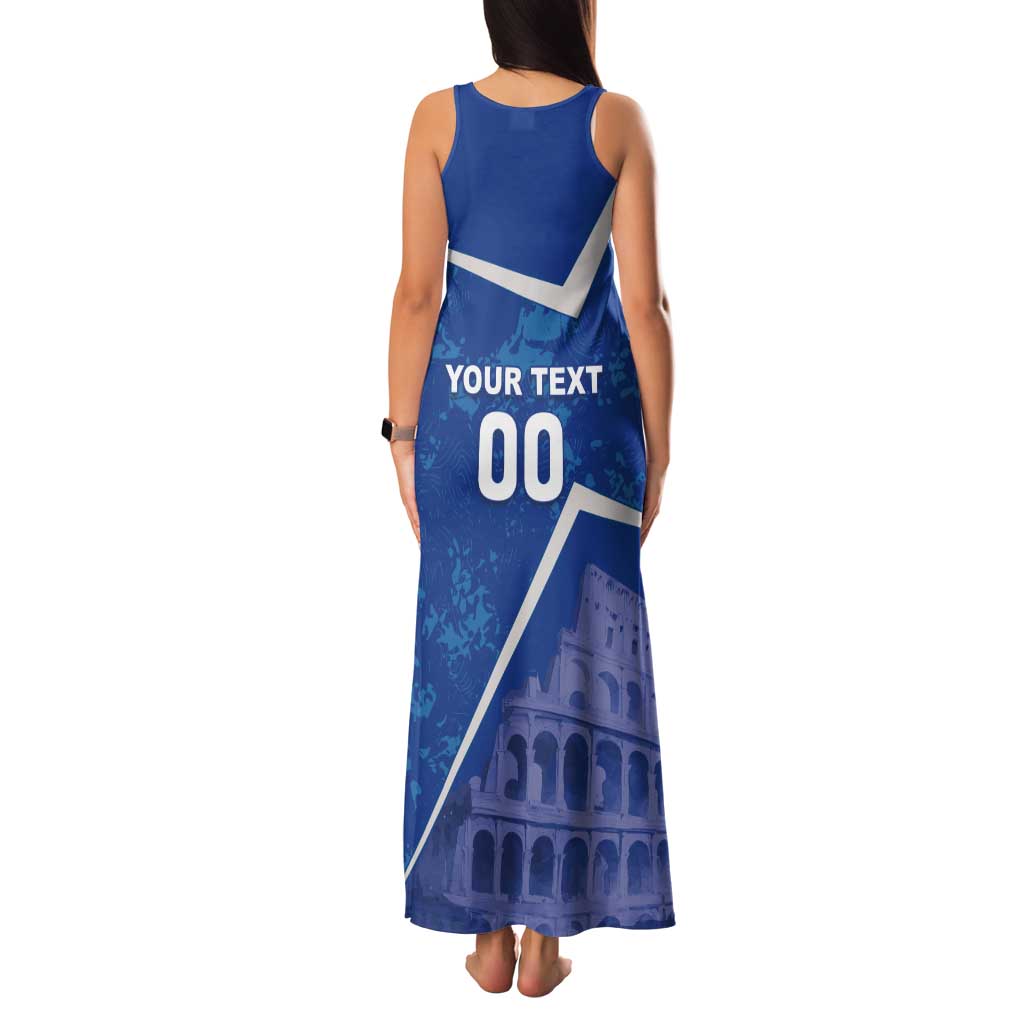 Custom Italy Football Tank Maxi Dress With Colosseum - Wonder Print Shop