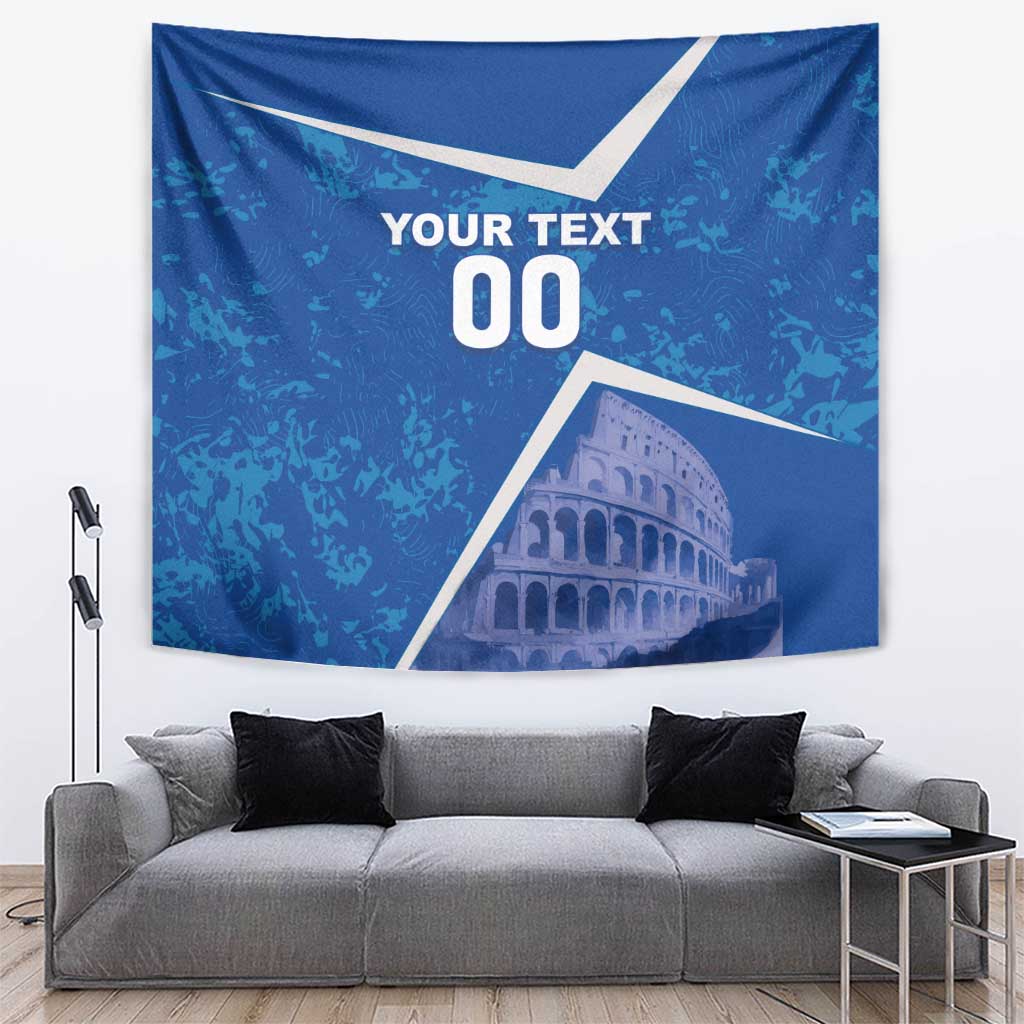 Custom Italy Football Tapestry With Colosseum - Wonder Print Shop