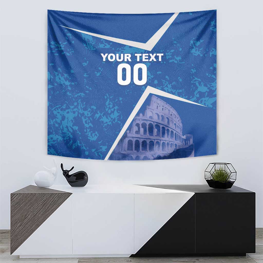 Custom Italy Football Tapestry With Colosseum - Wonder Print Shop