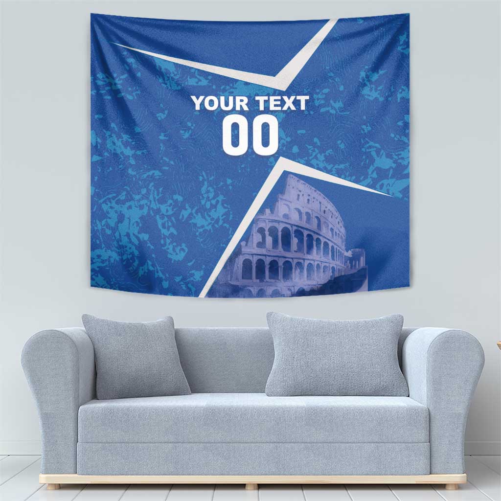 Custom Italy Football Tapestry With Colosseum - Wonder Print Shop