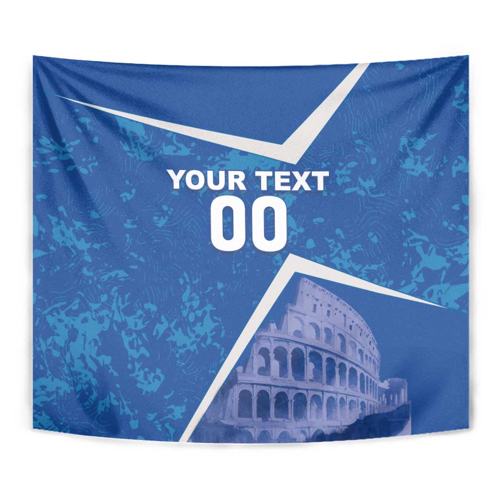 Custom Italy Football Tapestry With Colosseum - Wonder Print Shop
