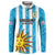 Custom Uruguay Football Button Sweatshirt Sol De May - Wonder Print Shop