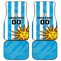 Custom Uruguay Football Car Mats Sol De May - Wonder Print Shop
