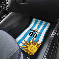 Custom Uruguay Football Car Mats Sol De May - Wonder Print Shop