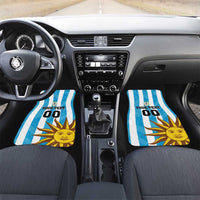 Custom Uruguay Football Car Mats Sol De May - Wonder Print Shop