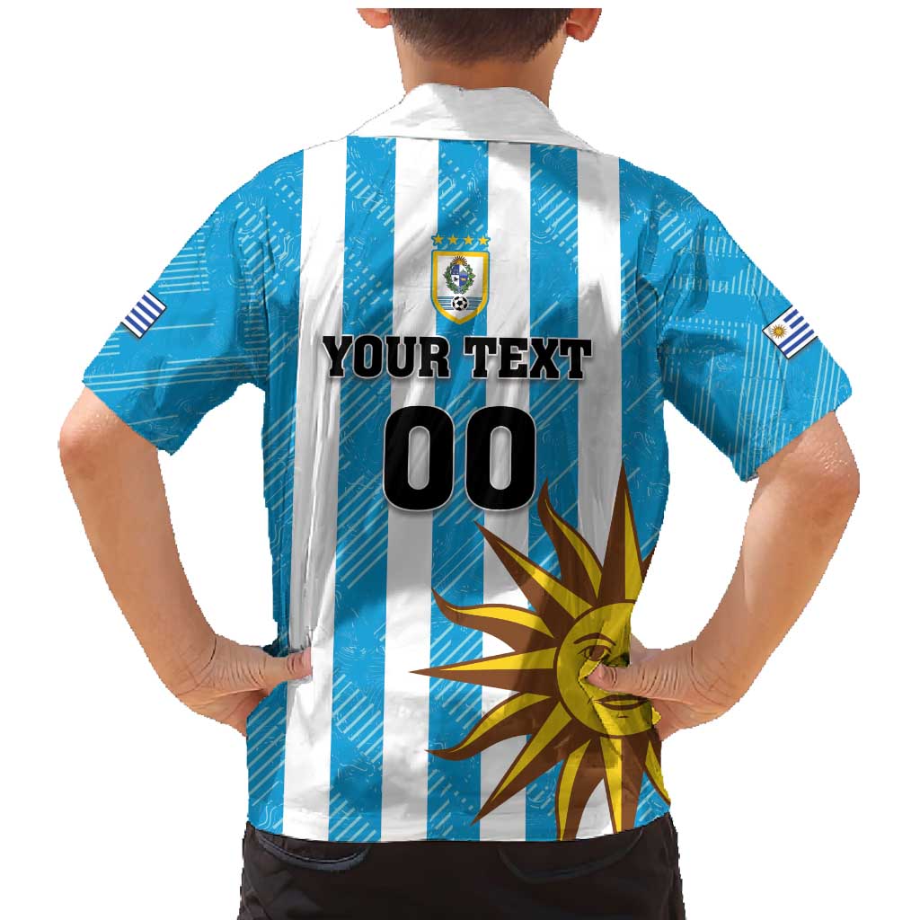 Custom Uruguay Football Family Matching Mermaid Dress and Hawaiian Shirt Sol De May - Wonder Print Shop