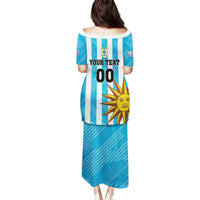Custom Uruguay Football Family Matching Puletasi and Hawaiian Shirt Sol De May - Wonder Print Shop