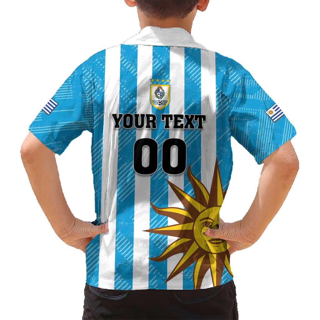 Custom Uruguay Football Family Matching Summer Maxi Dress and Hawaiian Shirt Sol De May - Wonder Print Shop
