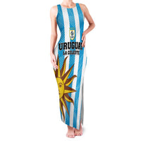 Custom Uruguay Football Family Matching Tank Maxi Dress and Hawaiian Shirt Sol De May - Wonder Print Shop