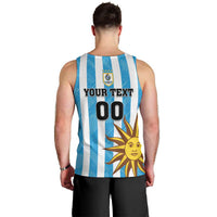 Custom Uruguay Football Men Tank Top Sol De May - Wonder Print Shop