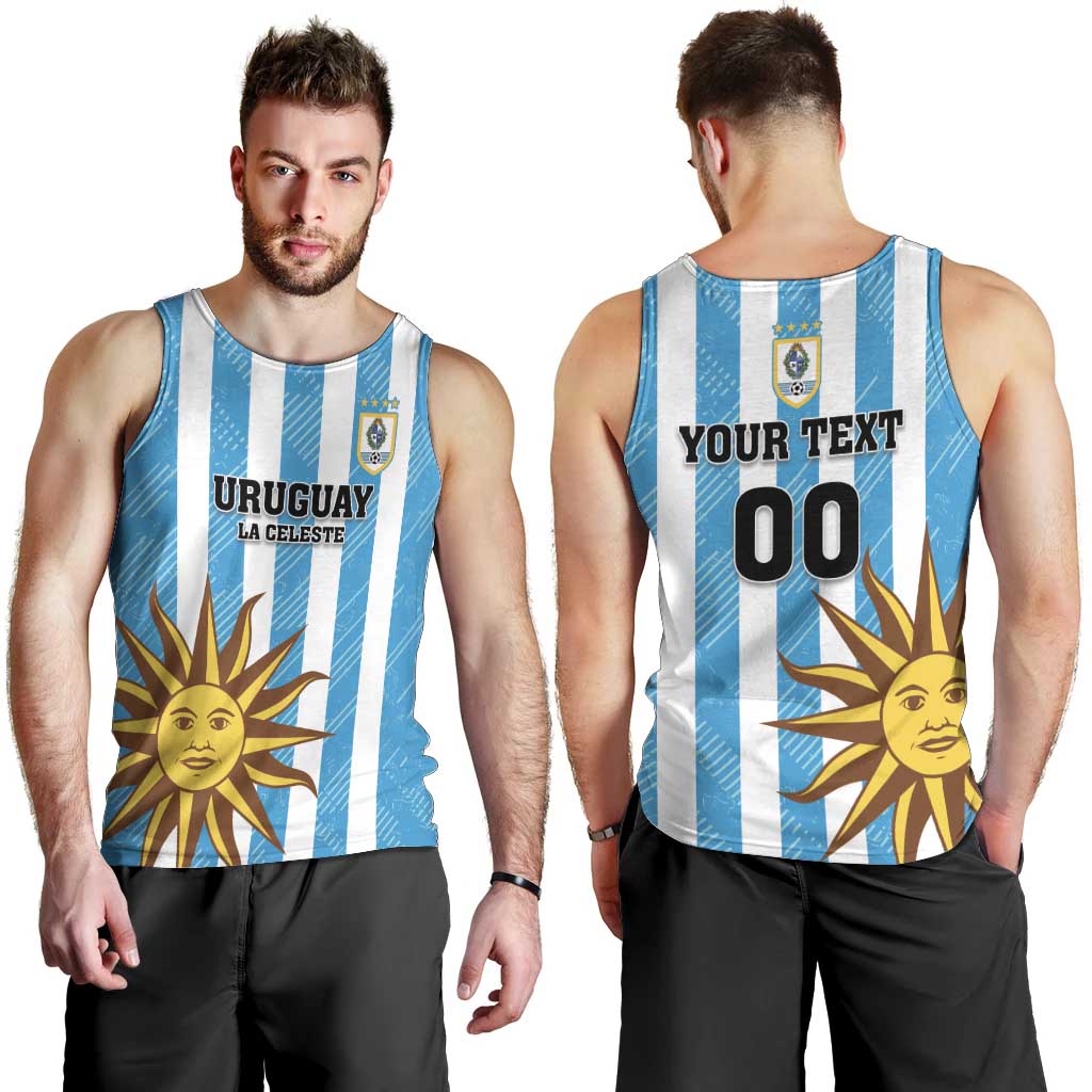 Custom Uruguay Football Men Tank Top Sol De May - Wonder Print Shop