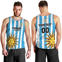Custom Uruguay Football Men Tank Top Sol De May - Wonder Print Shop