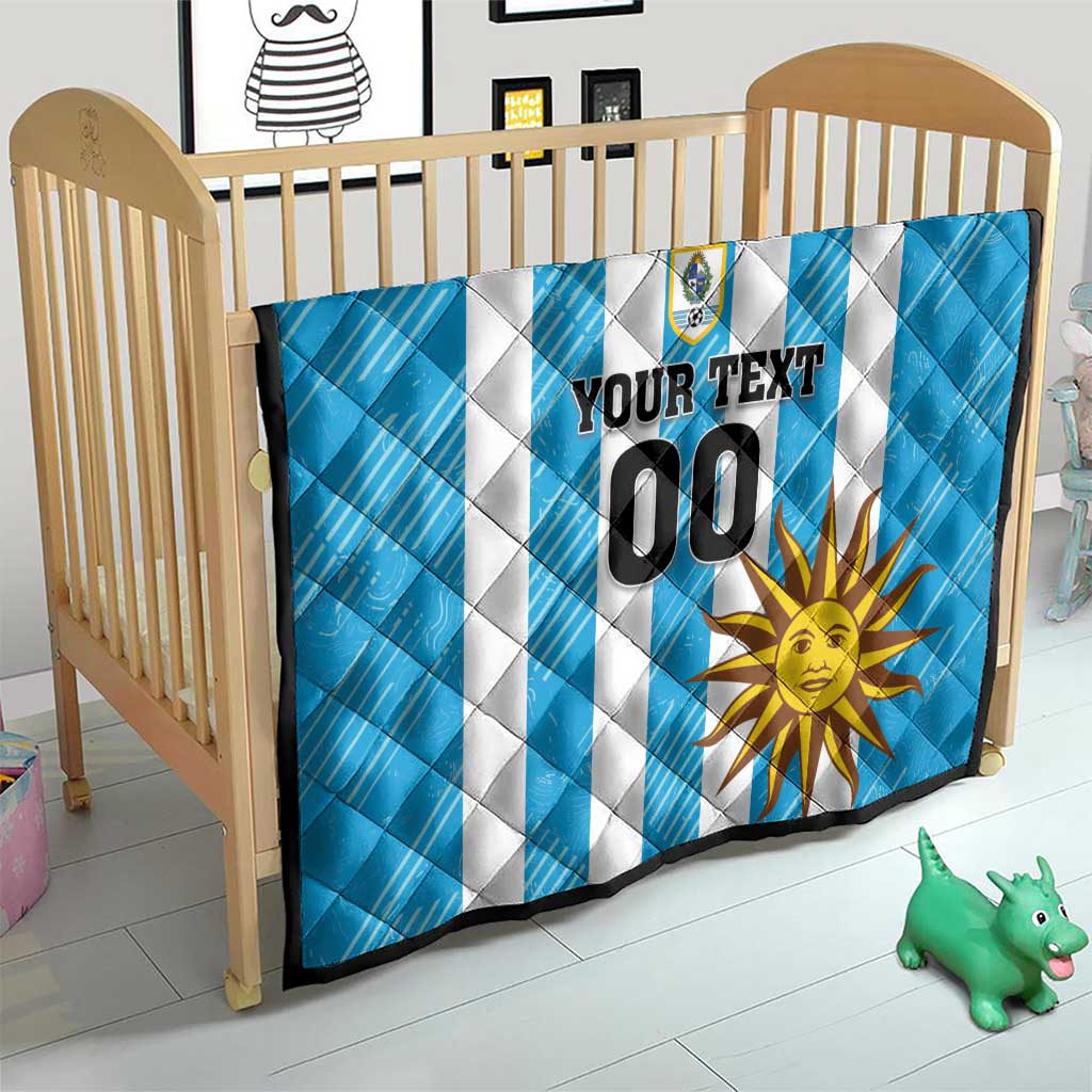 Custom Uruguay Football Quilt Sol De May - Wonder Print Shop