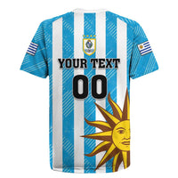 Custom Uruguay Football Rugby Jersey Sol De May - Wonder Print Shop