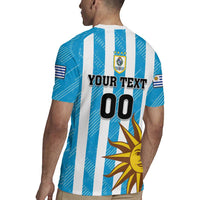 Custom Uruguay Football Rugby Jersey Sol De May - Wonder Print Shop