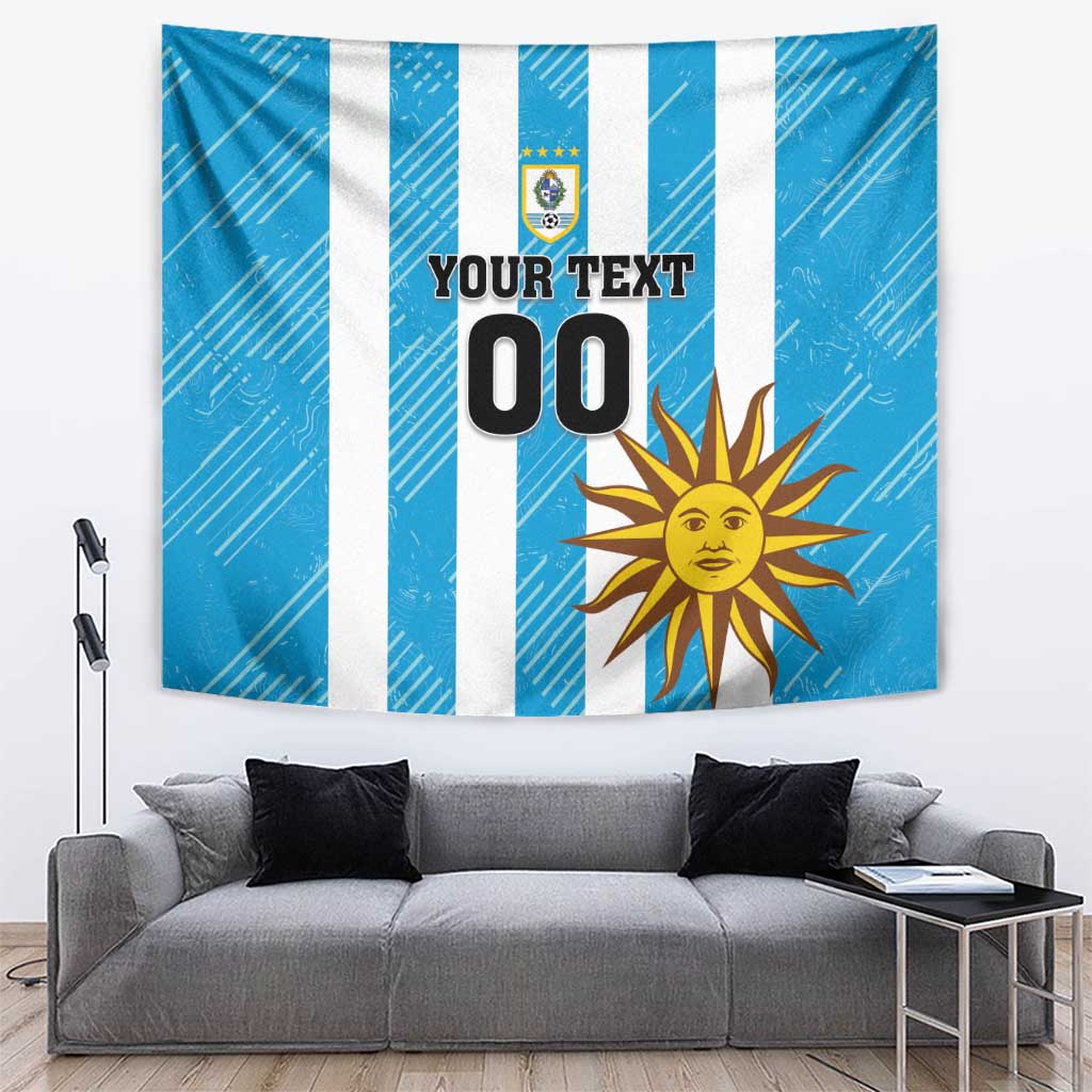 Custom Uruguay Football Tapestry Sol De May - Wonder Print Shop